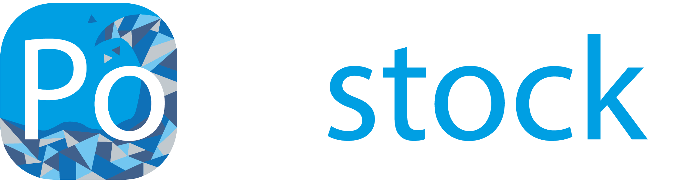 Logo Pollustock slogan blanc